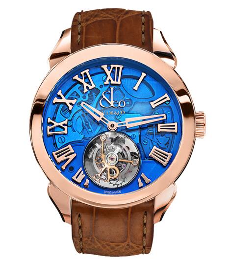 Replica Jacob & Co PT520.40.NS.QB.A Palatial Flying Tourbillon Hours & Minutes watch